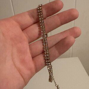 Gold rhinestone bracelet